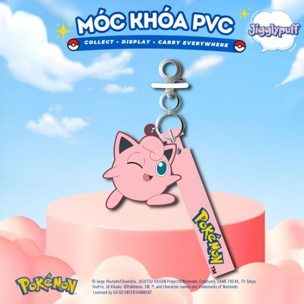  Móc khoá PVC Pokemon 