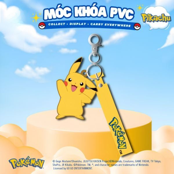  Móc khoá PVC Pokemon 