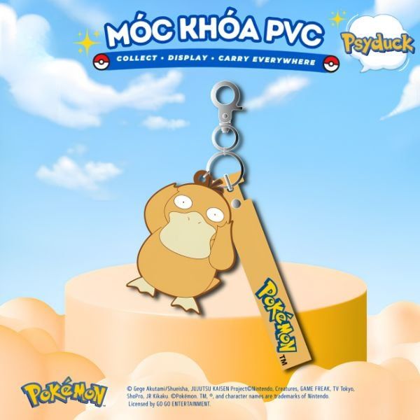  Móc khoá PVC Pokemon 