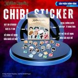  Bộ 20 Sticker Chibi Jujutsu Kaisen Chú Thuật Hồi Chiến 