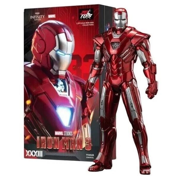 Mô hình nhân vật Marvel Iron Man MK33 ZD Toys ZM67 đẹp mắt, màu sắc trung thực, hiện có tại nShop