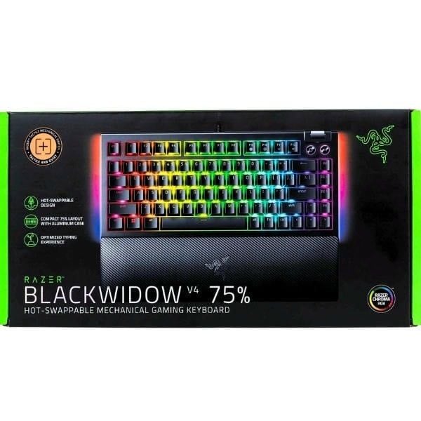  Bàn phím cơ Razer BlackWidow V4 75% RGB Hotswap - Razer Switch Orange 