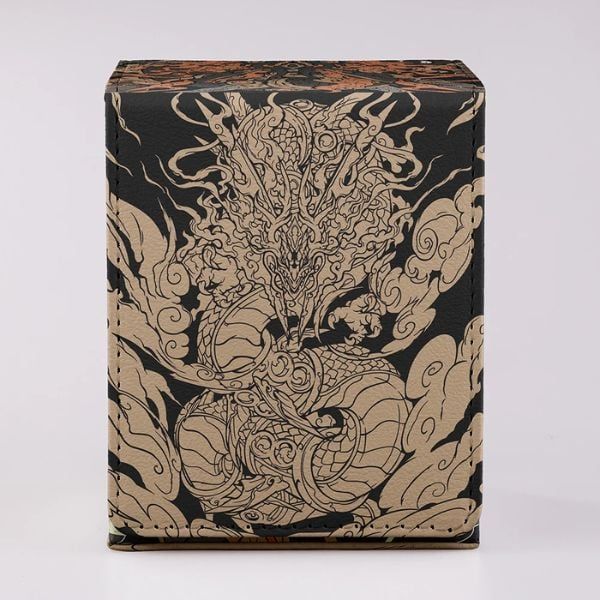  Hộp Đựng Bài Pokemon TCG Da PU Trưng Bày kèm Top Loader Mega Rayquaza 