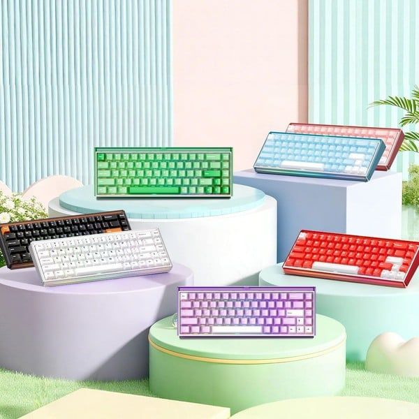 ảnh bìa vuông square thumb 1:1 Bàn phím cơ không dây AKKO Ray68 Misty bán ở nShop