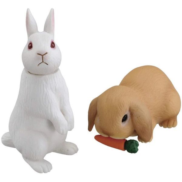  ANIA AS-34 White Rabbit & Lop-Eared Rabbit - Thỏ Trắng & Thỏ Nâu Tai Cụp 