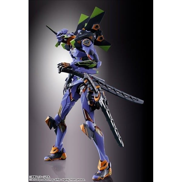 Mô hình Metal Build Evangelion Eva Unit 01 30th with Spear of Gaius bản quyền chính hãng