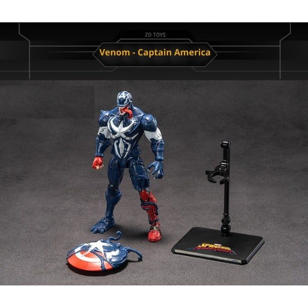  Mô hình Marvel - Venom Heroes - Captain America - ZD Toys - ZC22 