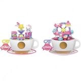  Blind Box Mô Hình Sanrio Characters Coffee Cup Amusement Park Series Revolving Stage NS28 