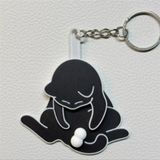  Móc khóa mô hình Mèo Nghịch Bi 