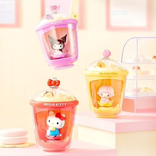  Hộp Mù Sanrio Characters Milk Tea Cup Moetch chuyển động theo ánh sáng - MT20 
