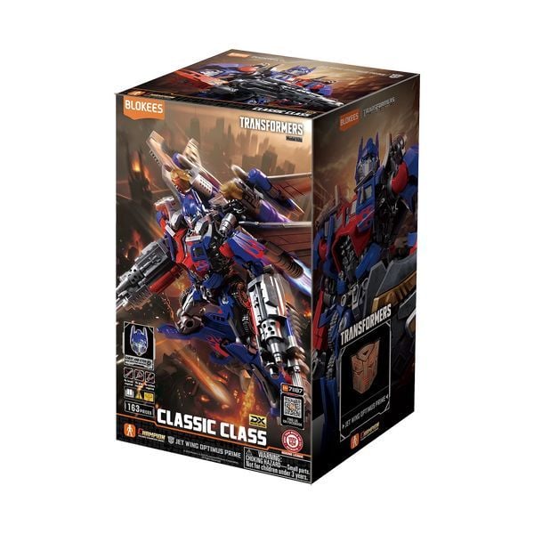  Mô Hình Blokees Transformers Classic Class DX 21 Jet Wing Optimus Prime Luminous Eyes & Chest Model Kit 71187 