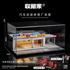 Diorama 1:64 Xưởng sửa xe hiện đại SCJ82025-A