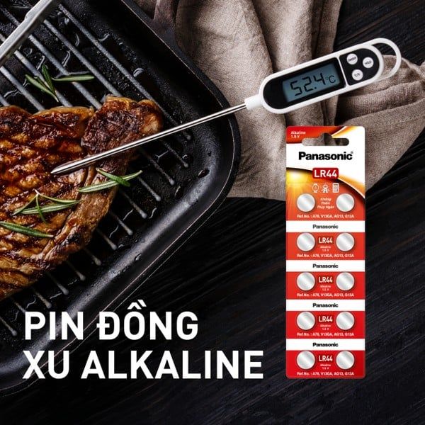  Pin nút áo Panasonic LR44 (vỉ 2 viên) 