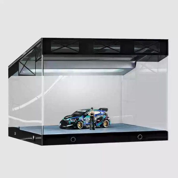  Diorama 1:64 Showroom xe tường kính SCJ430 