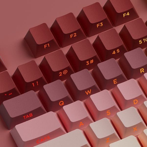 Bộ Keycap bàn phím cơ Veekos Rose Latte Gradient PBT Double-Shot / Cherry profile / 135 nút 