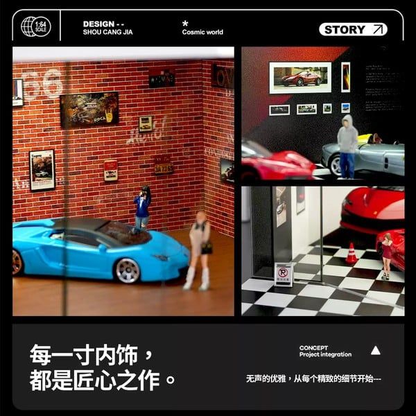  Diorama 1:64 Showroom xe SCJ73441 