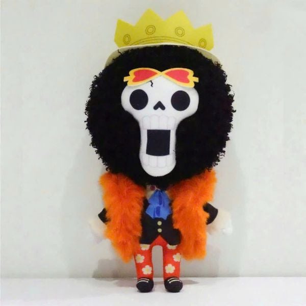 thú bông hình nhân vật anime One Piece Brook dễ thương mềm mại thích hợp trang trí phòng ngủ, tại nShop