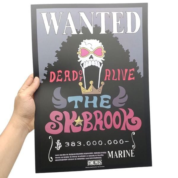  Poster One Piece V2 - Lệnh truy nã Brook 