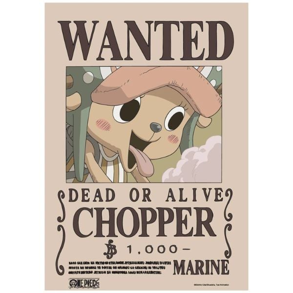  Poster One Piece V2 - Lệnh truy nã Chopper 