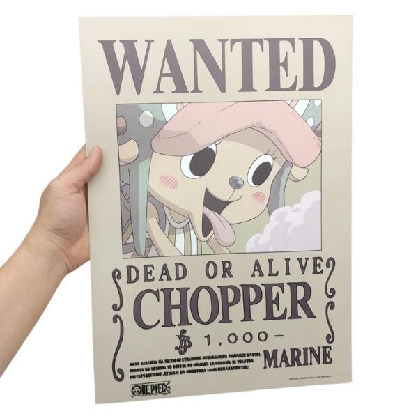 Poster One Piece V2 - Lệnh truy nã Chopper Chính Hãng