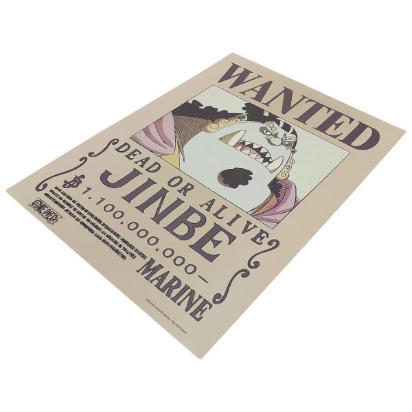  Poster One Piece V2 - Lệnh truy nã Jinbe 