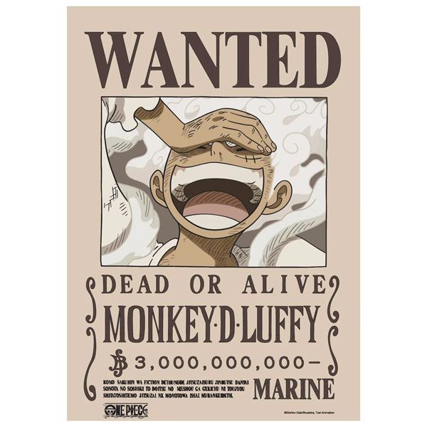 Poster One Piece V2 - Lệnh truy nã Luffy Chính Hãng