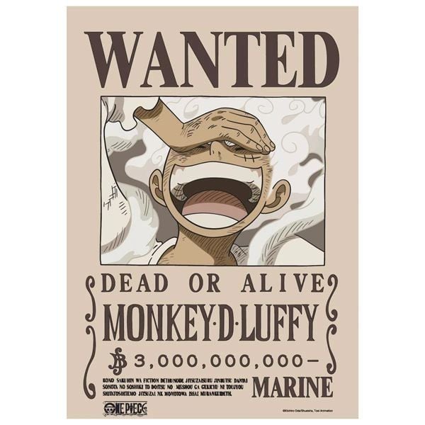  Poster One Piece V2 - Lệnh truy nã Luffy 