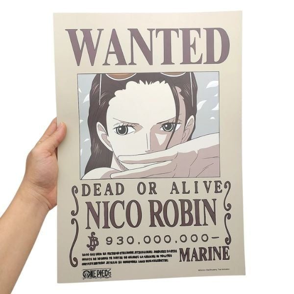 Poster One Piece V2 - Lệnh truy nã Robin Chính Hãng