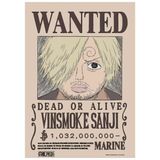  Poster One Piece V2 - Lệnh truy nã Sanji 