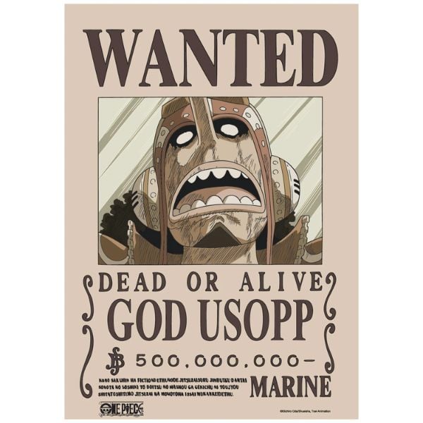 Poster One Piece V2 - Lệnh truy nã Usopp Chính Hãng