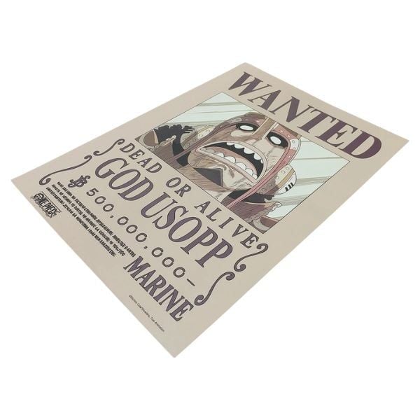  Poster One Piece V2 - Lệnh truy nã Usopp 