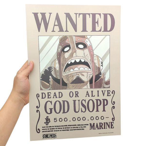  Poster One Piece V2 - Lệnh truy nã Usopp 