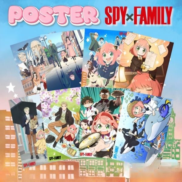 Poster SPY x FAMILY bán tại nShop, sản phẩm chính hãng