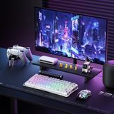  Bàn phím cơ GravaStar Mercury K1 Lite 75% Wireless Mechanical Gaming Keyboard - Crystal Aurora 