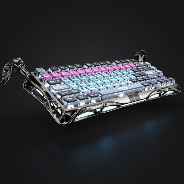  Bàn phím cơ GravaStar Mercury V75 Pro 75% Hall Effect Magnetic Switch Gaming Keyboard - Neon Graffiti 
