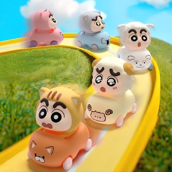  Túi Mù Mô Hình Crayon Shin-chan Xe ô tô động vật RB07 