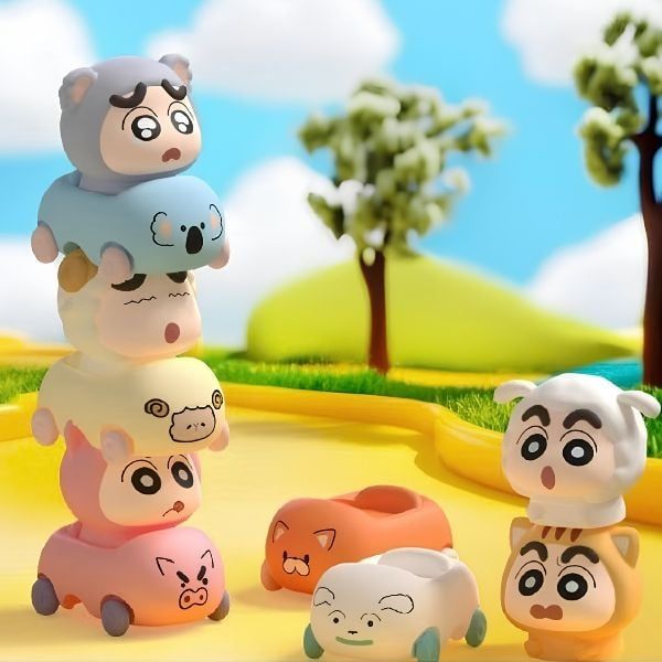  Túi Mù Mô Hình Crayon Shin-chan Xe ô tô động vật RB07 