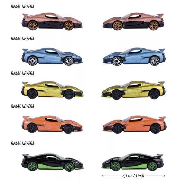  Xe Mô Hình MAJORETTE RIMAC Nevera Edition 5 Pieces Gift Pack 