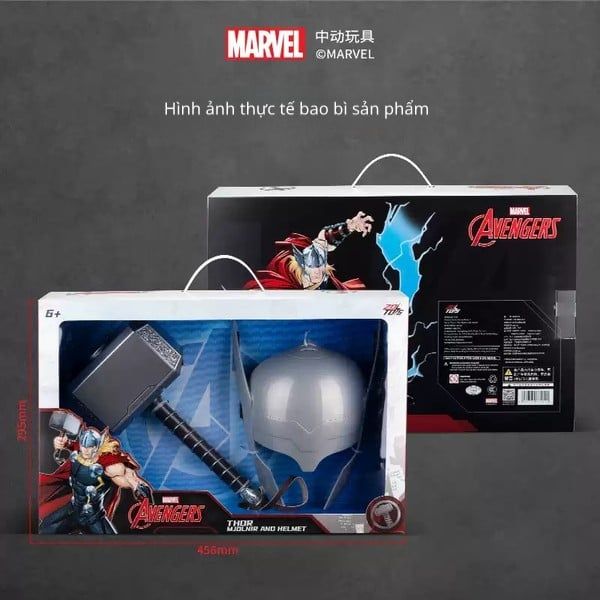 nShop bán Marvel Role play - Thor's Mask and Hammer set ZD Toys - ZC18 bản quyền chính hãng Disney MCU
