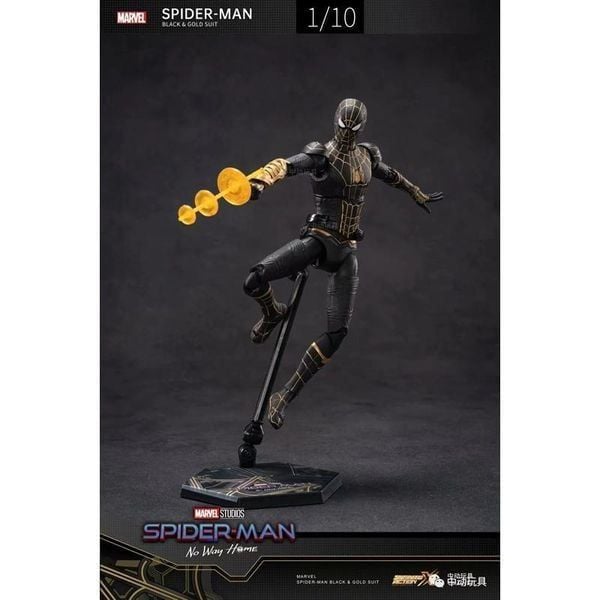  Mô hình Marvel - Spiderman - Black Gold Suit - ZD Toys - ZM76 