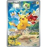  Pikachu SVP EN 027 Black Star Promo Paldea Evolved Scarlet & Violet Pokemon Card 