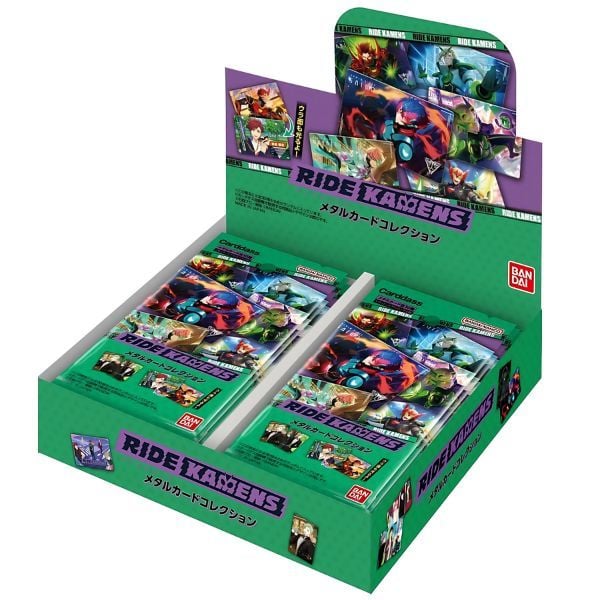 Thẻ Sưu Tập Carddass Kamen Rider - Ride Kamens Metal Card Collection Dành Cho Các Tín Đồ Kamen Riders