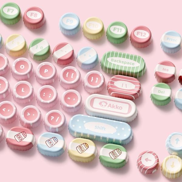 Bộ Keycap bàn phím cơ AKKO BottleCap Keycaps - Classic 