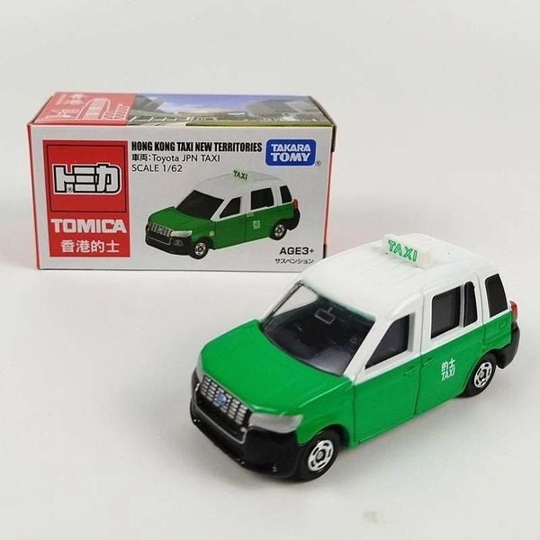 xe Tomica Hong Kong Taxi New Territories Green chính hãng Takara Tomy