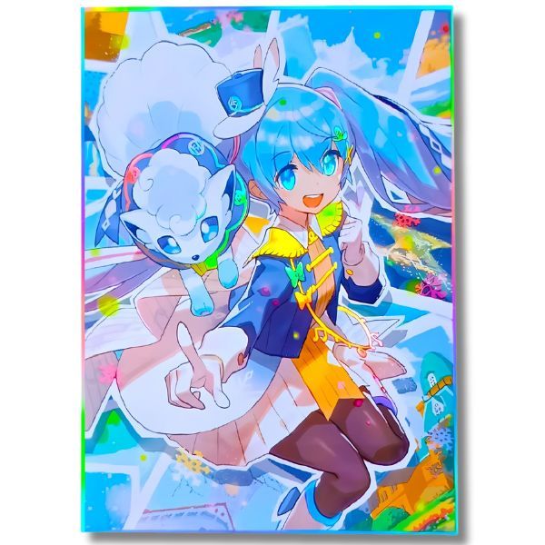 Sleeves bọc bảo vệ bài Pokemon TCG Alolan Vulpix và Miku 