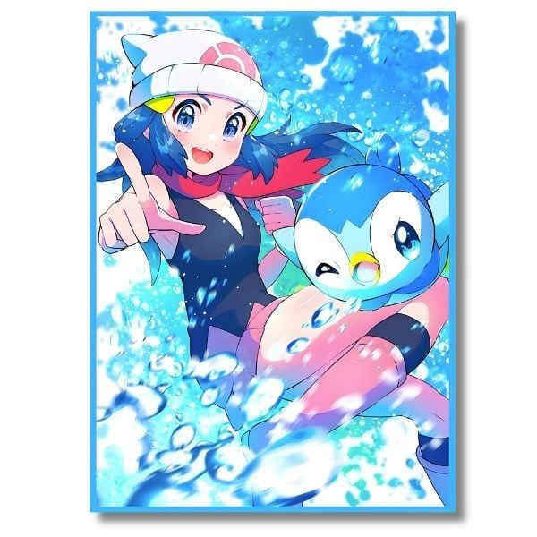  Sleeves bọc bảo vệ bài Pokemon TCG Dawn và Piplup 