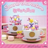  Blind Box Mô Hình Sanrio Characters Coffee Cup Amusement Park Series Revolving Stage NS28 