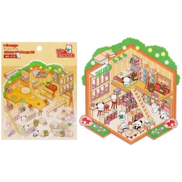  Sticker MiniScape 3D 