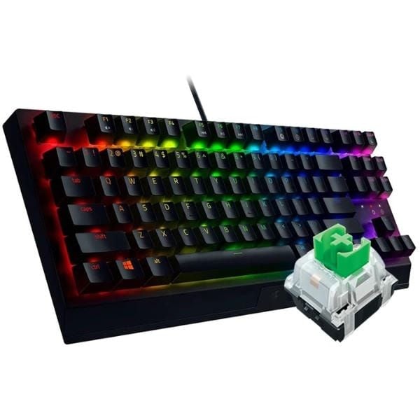 Bàn phím cơ Razer BlackWidow V3 Tenkeyless Green Switch chính hãng nShop