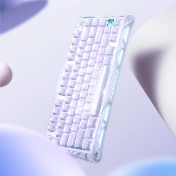  Bàn phím cơ GravaStar Mercury K1 75% Wireless - Special Edition Lavender Purple 